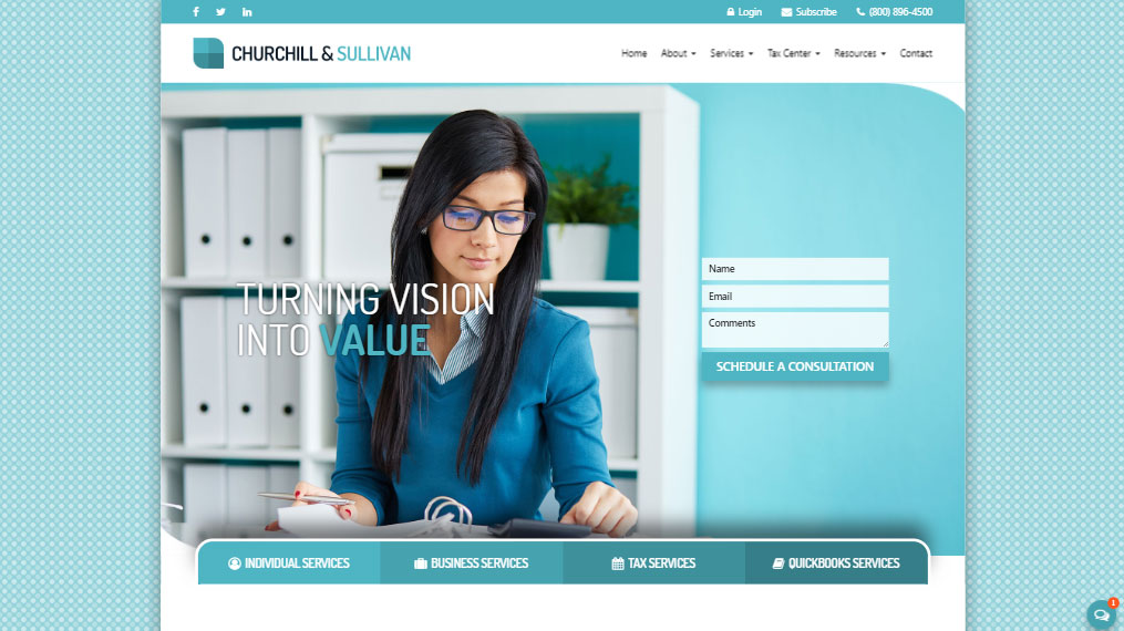 CPA Website Design 741