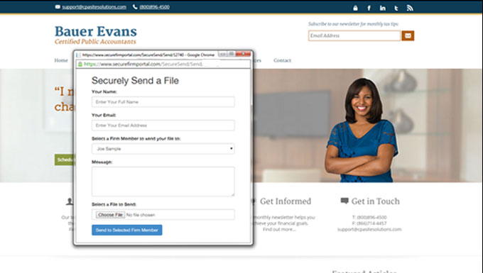 Secure Firm Portal SecureSend for Accountants
